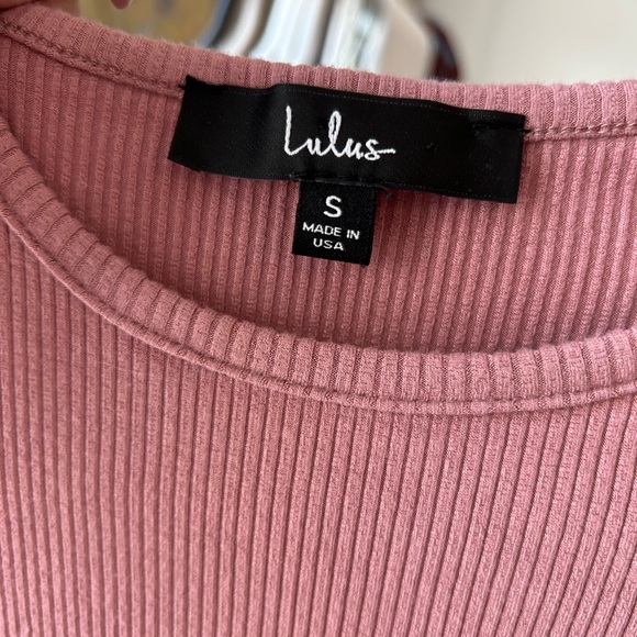 Lulus Tops - Lulus Ribbed Pink Top - Small